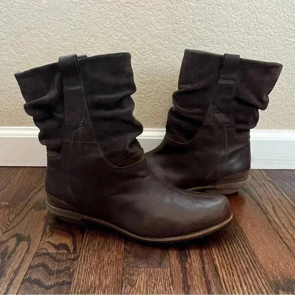 Patagonia Addie Boot Espresso Brown Women Size 9.5 Pull On Boots Leather 928097
